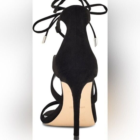 NINE WEST 10M Strappy Stilettos Sandal Ankle Wrap Heeled Dress high heel…shoes - Picture 6 of 11